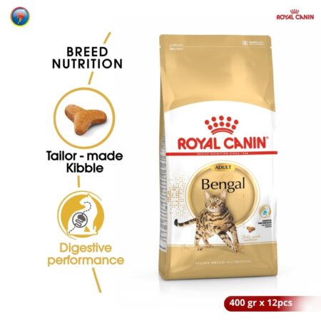 Royal Canin Bengal Adult 400 gram x 12pcs Dry Makanan Kucing Dewasa - Feline Breed Nutrition