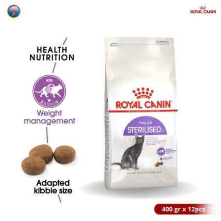 Royal Canin Sterilised Adult 400gram x 12pcs Dry Makanan Kucing Dewasa