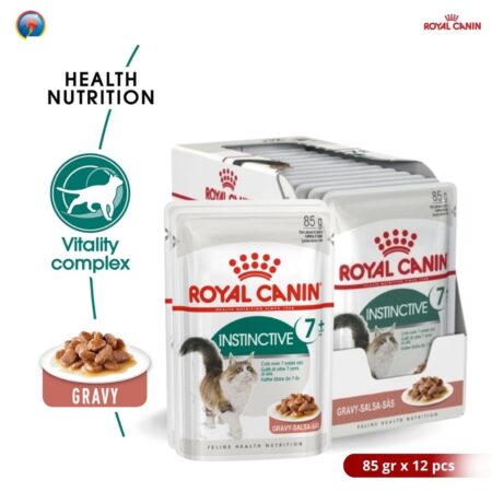Royal Canin Instictive 7+ 85 gram x 12pcs (BOX) Wet Makanan Kucing Dewasa - Feline Health Nutrition