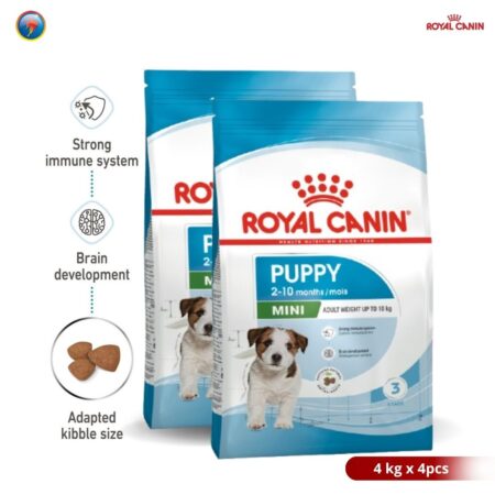 Royal Canin Mini Puppy 4kg x 4pcs Dry Makanan Anak Anjing - Size Health Nutrition
