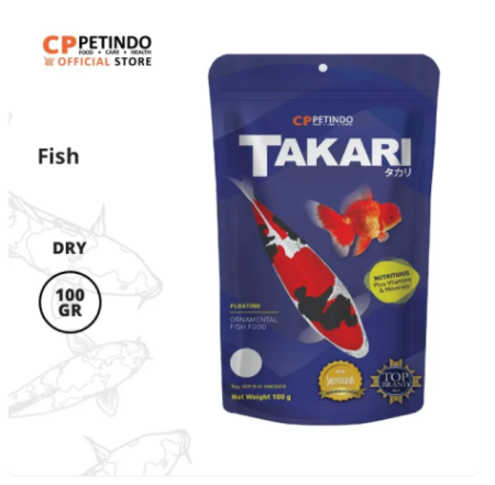 Takari Mix Fish Food Pelet Makanan Ikan Hias 1 mm 100 Gram Floating