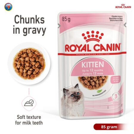 Royal Canin Kitten Gravy 85g Wet Makanan Anak Kucing - Feline Health Nutrition