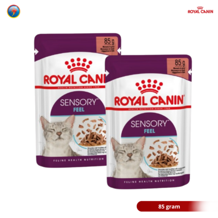 Royal Canin Sensory Feel Gravy 85gram Wet Makanan Kucing Dewasa - Feline Health Nutrition