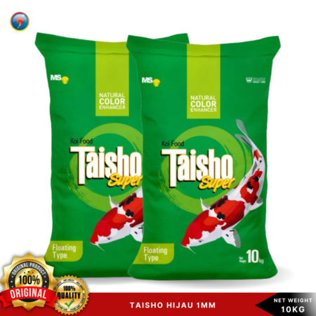 Taisho Super hijau 1mm 10kg (Baby) | makanan koi food 10 kg