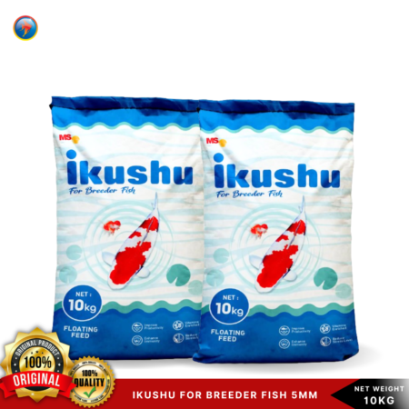 Ikushu koi food 5mm 10kg breeder plus | makanan pelet ikan 10 kg floating