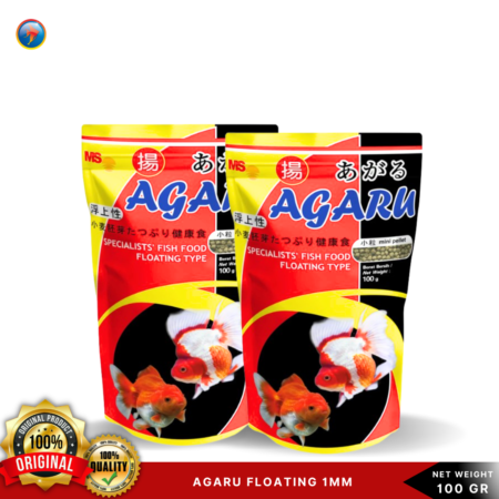 Agaru Floating 1mm Type 100gr | Makanan Ikan Hias 100gram