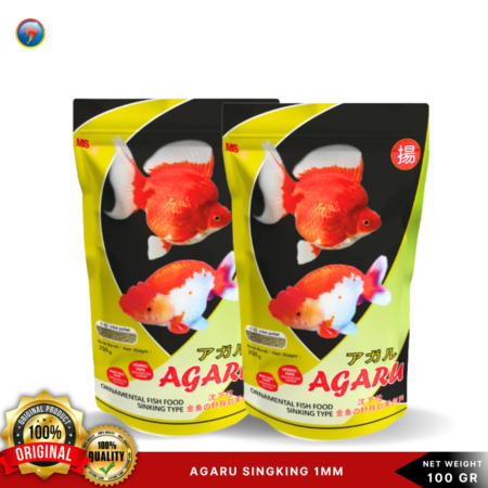 Agaru Singking 1mm 100gr | Makanan Ikan koi Ikan Hias 100gr