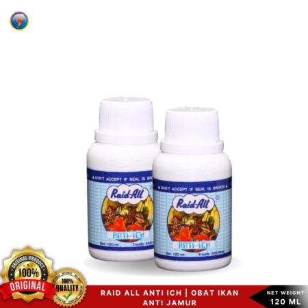 Raid All Anti Ich 120ml | Obat Ikan Anti Jamur RAID ALL ANTI ICH 100ML