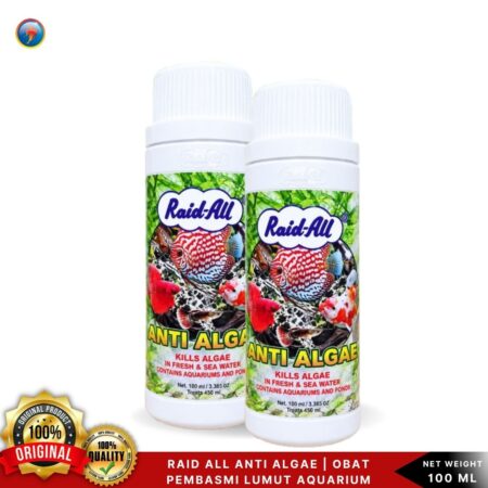 Raid All Alga 100ml | Obat Pembasmi Lumut Aquarium/Kolam Ikan