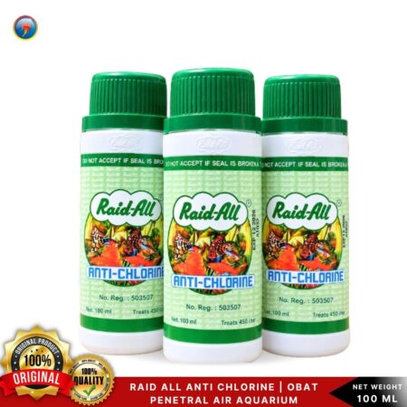 Raid All Anti Chlorine 100 ml | Obat Penetral Air Aquarium