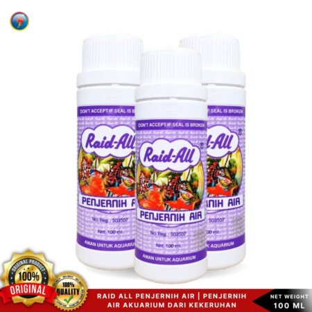 Raid All Penjernih Air 100ml | Obat Penjernih Air Aquarium Dari Kekeruhan